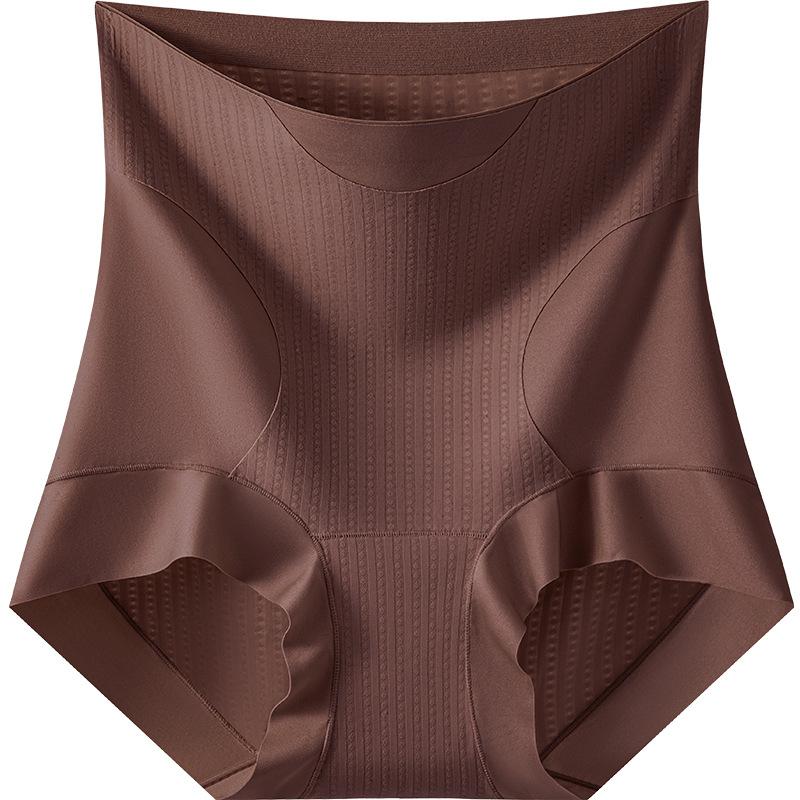 Ladies Spring and Autumn Micro Pressure Belly Shaping No Trace Comfortable High Waist Hip Briefs
