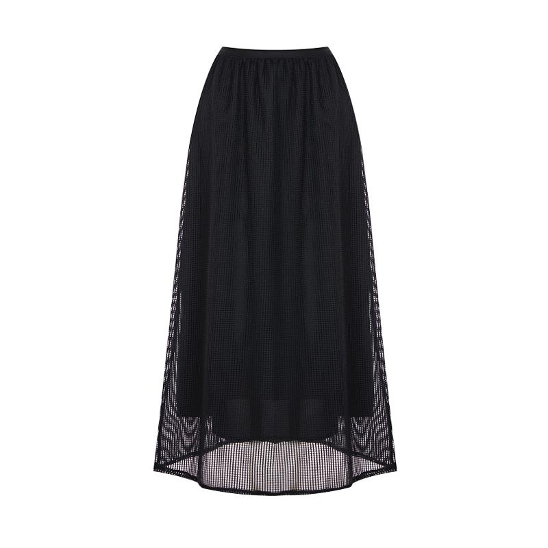 TVIEW Feminine Net Banding Long Skirt_V6B-Csk014