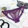 Low Waist Sheer Lace Mesh Thong Transparent Romantic T Panties Mesh Bow Briefs Women  Home