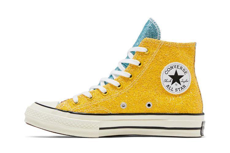 Converse Chuck Taylor All Star 70 Hi JW Anderson Glitter Yellow Red