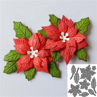 New Christmas Flower Metal Cut Dies Stencils For Scrapbooking /Photo Album Decorative Embossing DIY Paper Cards
