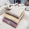 Padded Shirt Women Coat Winter Thickened Casual Velvet Solid Color Long-sleeved Shirt Jacket