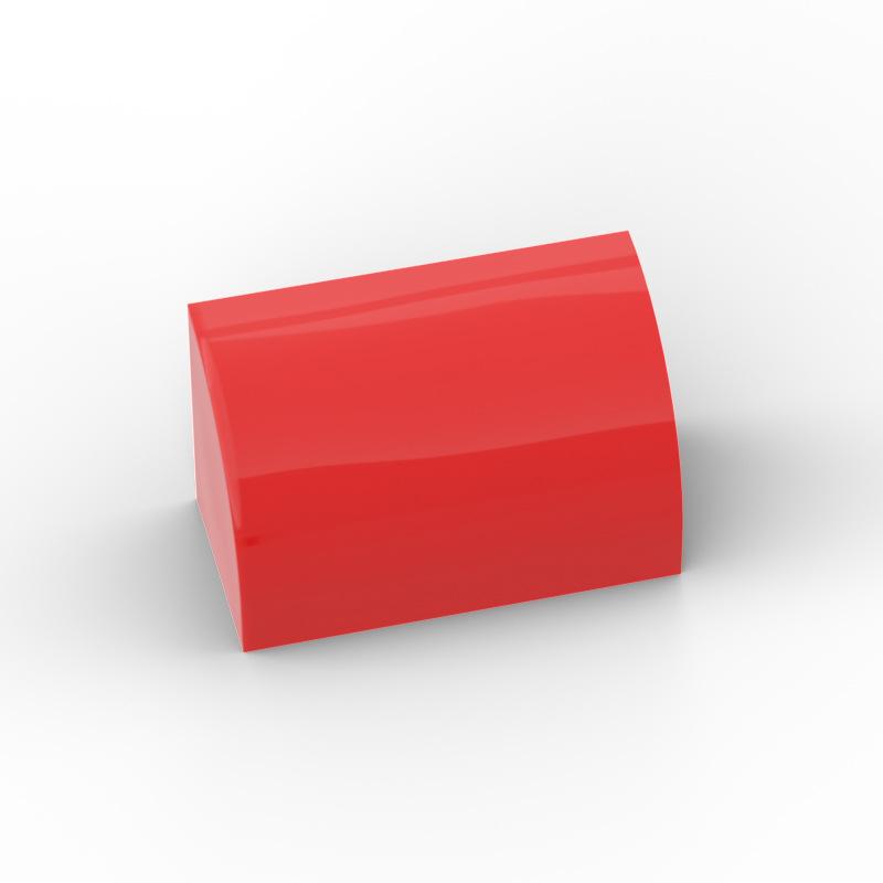 100pcs Compatible MOC Brick Parts 37352 Slope Curved 1 x 2 x 1 Building Block Particle DIY Assmble Kid Brain Toy Birthday Gift