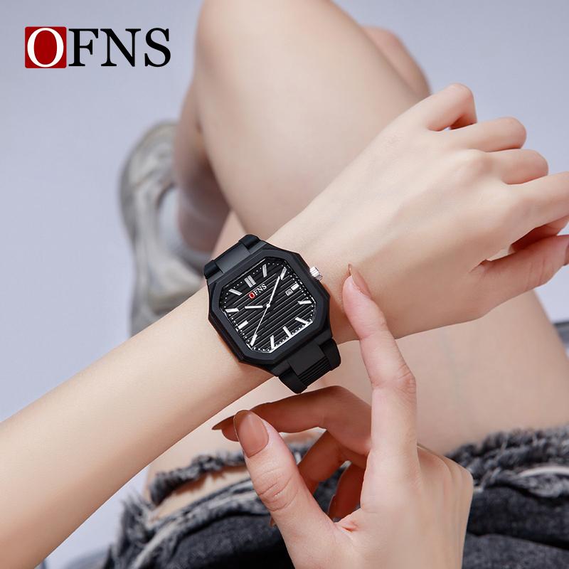 Fashion Ofns 1588 Student Quartz Wristwatch Simple Calendar Luminous Ladies Watch Sports Casual Watches For Woman Reloj Mujer