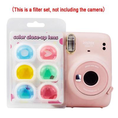 6 buc/set Instax Fujifilm Camera Colorful Mini 11 Filtre de culoare pentru lentile de apropiere pentru camera instantanee