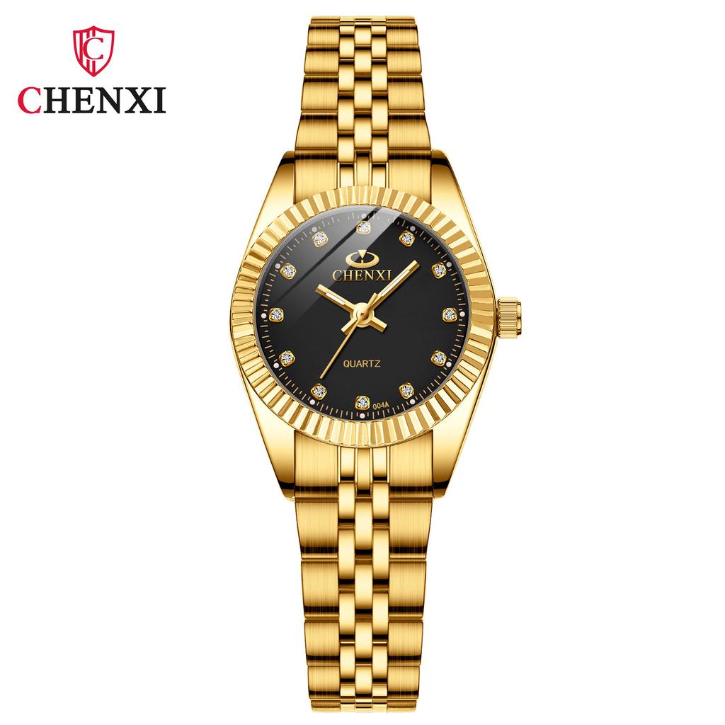Men'S Women'S Watch Waterproof Alloy Watch Luminous Watch Women'S Men'S Gold Couple Watch