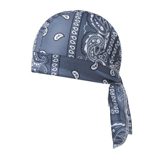 Paisley Cooling Headscarf Cap Set, Sweat Wicking Adjustable Straps Elastic Fit Breathable Hand Washable Headwrap