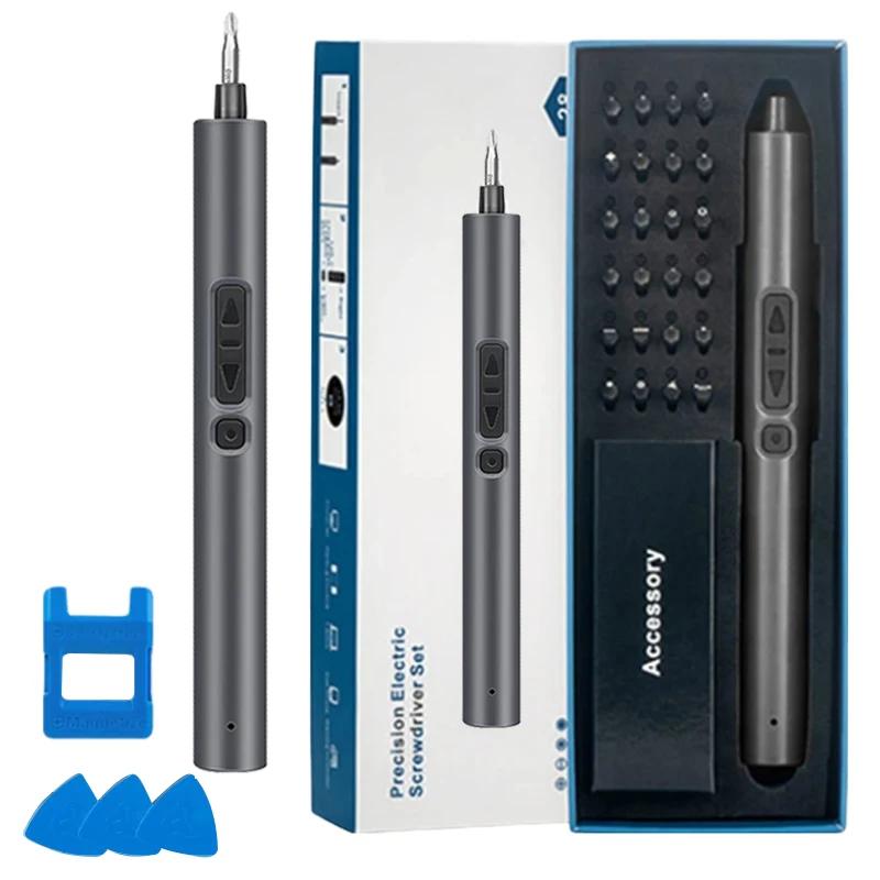 

28 in 1 Electric Screwdriver Precision Set Power Tool Kit Rechargeable Wireless Mini Small Magnetic Bits for Xiaomi Cell Mobile