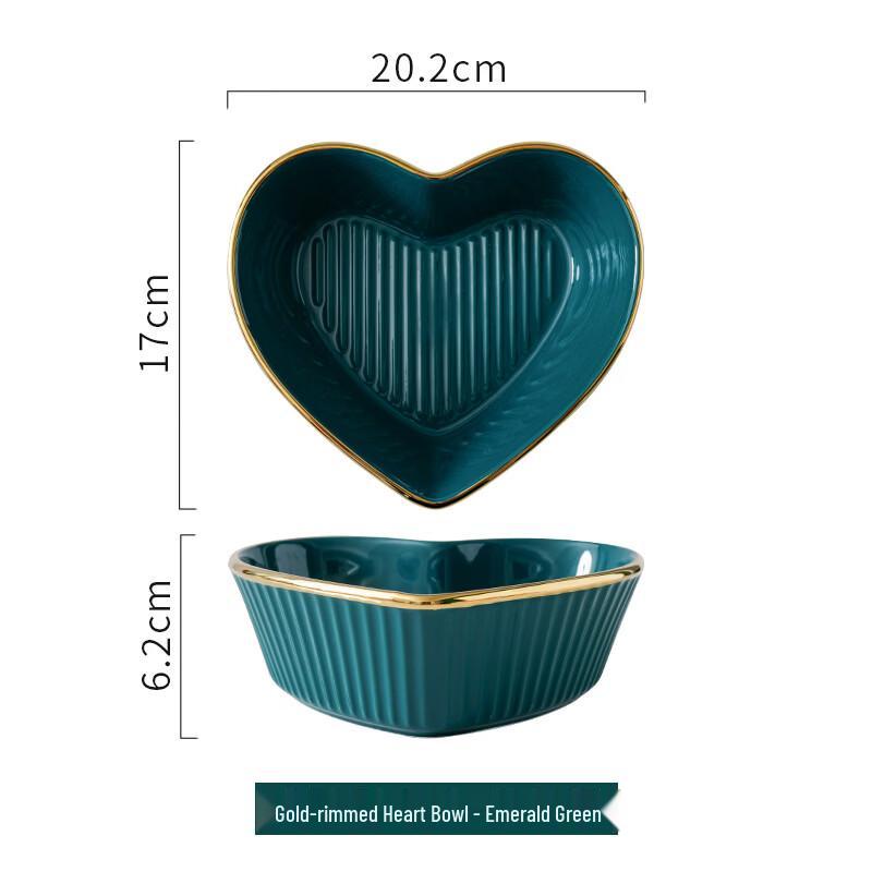 Ru Han Ceramic Heart-shaped Bowl