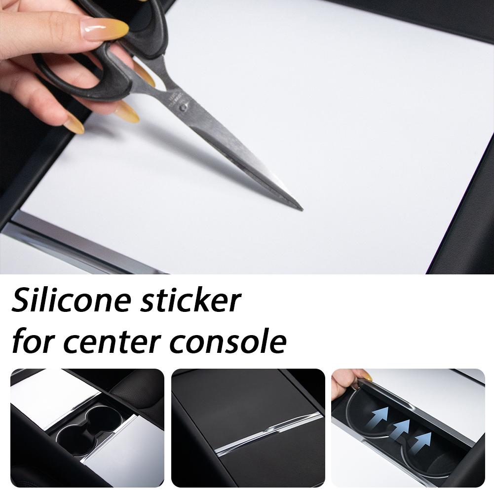 Central Control Panel For Tesla Model 3/Y/YL Highland Console Cover Panel Patch Protective Sticker Auto Interior Accessories