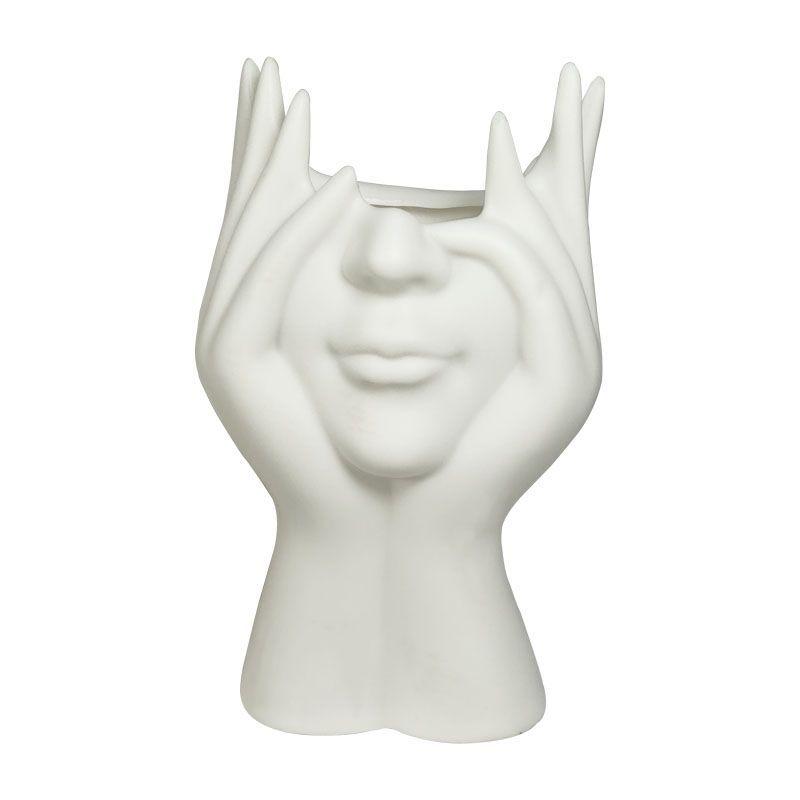 

1-2pcs Multifunctional Human Body Art Styling Organizer Creative Nordic Abstract Face Storage Tools Tabletop Eyebrow Pen Holder