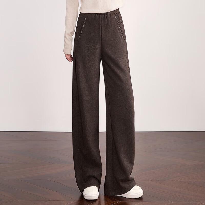 Women's Elastic Waist Wide-Leg Casual Pants