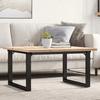 VidaXL Coffee Table O-Frame, Side Table, Sofa End Table, Living Room Furniture, 80x80x45.5cm Pine Wood 3282729