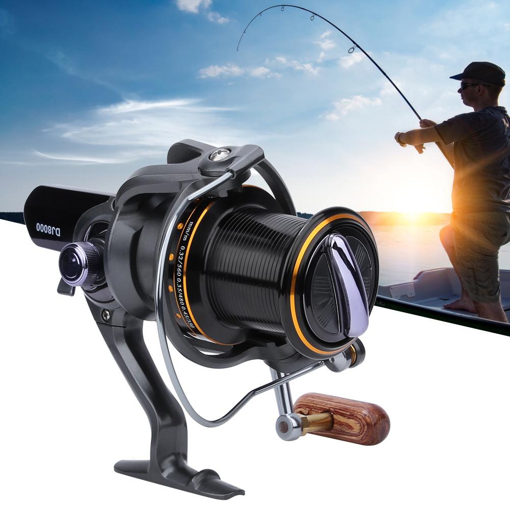 High Capacity 15 Bearing Number Spinning Reel Fishing Tackle for Sea Rod Large Line CupDJ8000