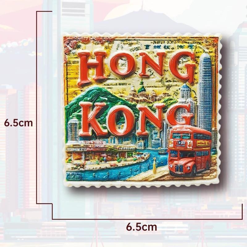 China Hong Kong Fridge Stickers Tsim Sha Tsui Travel Souvenirs Macao Fridge Stickers Home Decoration Wedding Gifts