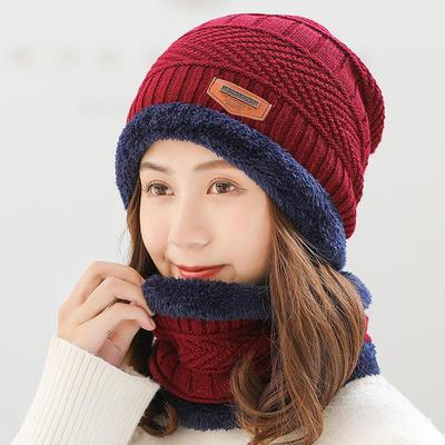 Men And Women Winter Hat and Windproof Scarf