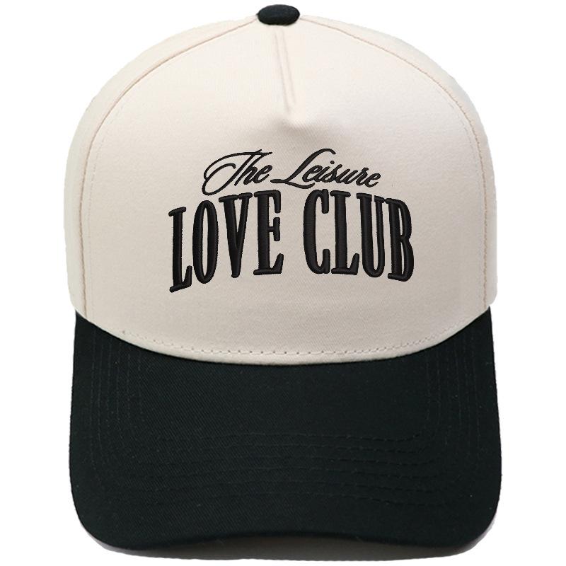 LOVE CLUB three-dimensional embroidery color matching truck driver hat male couple female casual sunshade baseball cap