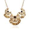 Bohemian Vintage Necklace For Women Gypsy Double Chain Coin Ethnic Tribal Statement Necklace Turkish Jewelry Collier