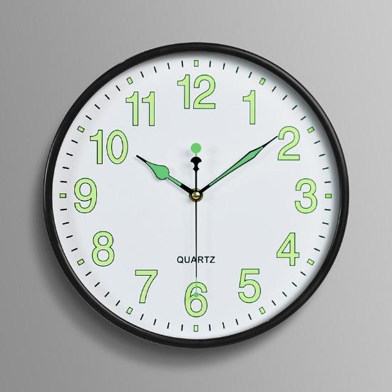 

Пластиковые бесшумные настенные часы Креативные модные часы для гостиной Светящиеся с цифровой шкалой Настенные часы 12 дюймов 30 см 12 inches