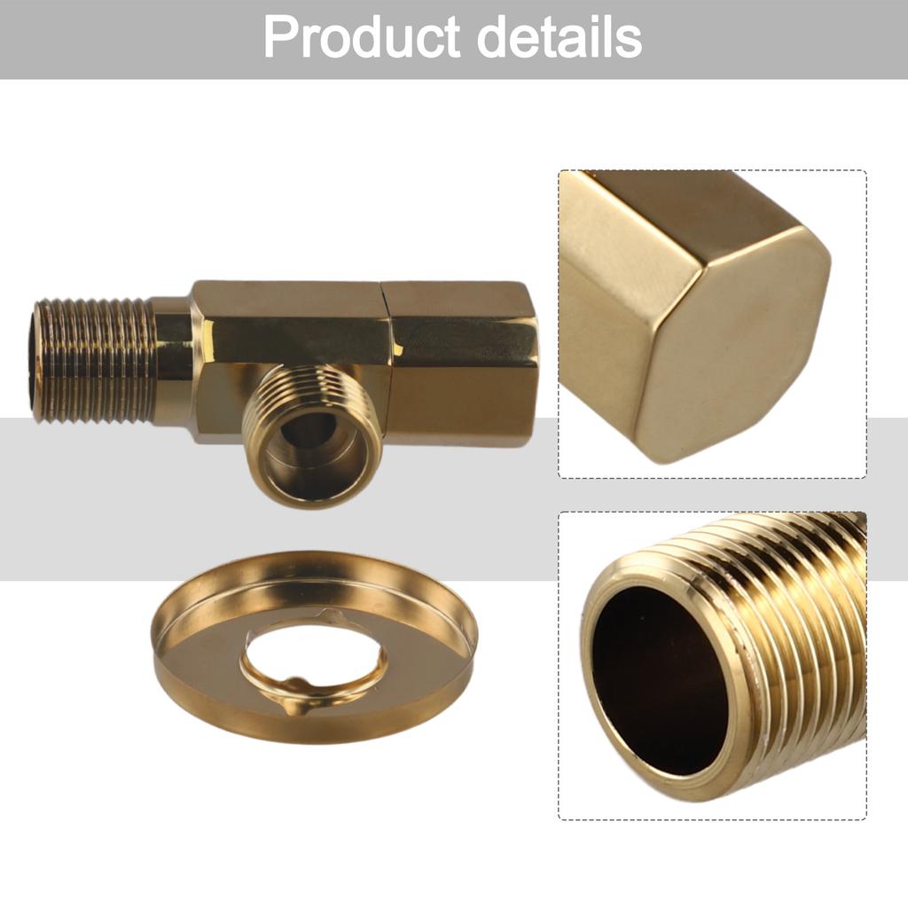 High Quality Brand New Valve Valve Water Handle Angle Stop Valve Water Pipe Thread Thickening Angle Valve 1 Pc