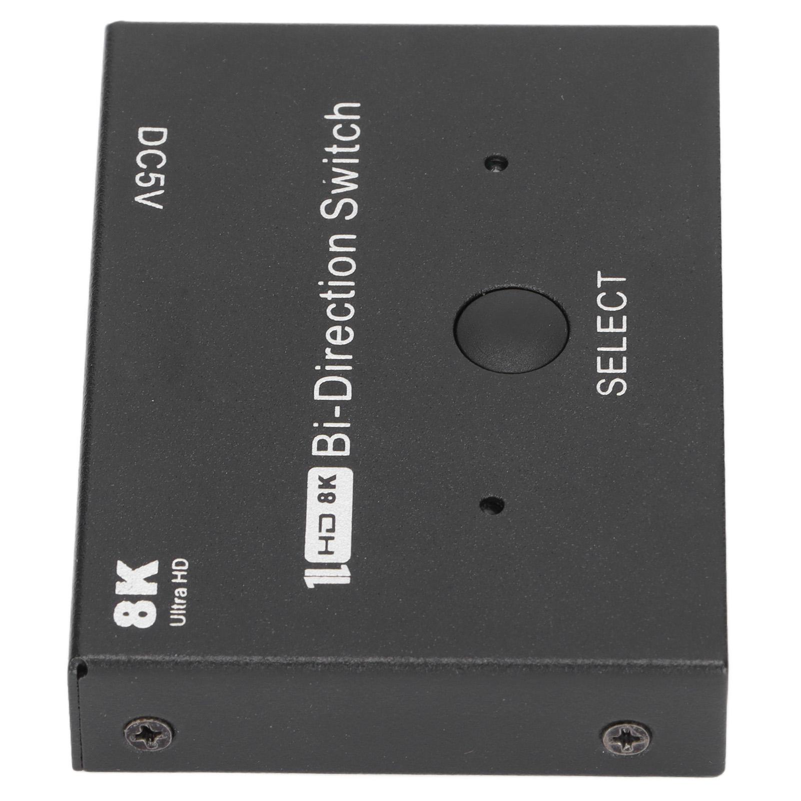 

HD Мультимедийный Интерфейс Двунаправленный Разветвитель Поддержка 8K на 60 Гц 4K на 120 Гц 2 в 1 выход или 2