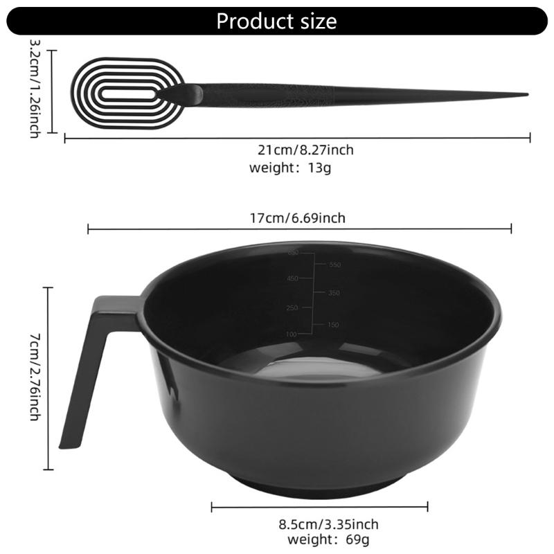 Hair Dyes Kit Includes Hair Tinting Bowl and Mixer for DIY Hair Coloring Beauty Salon Tools Hair Color Mixing Tool Kit