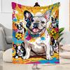 Rottweiler Moonlit Journey Flannel Blanket,Lightweight,Office Blanket,Sofa Blanket,Comfortable Blanket