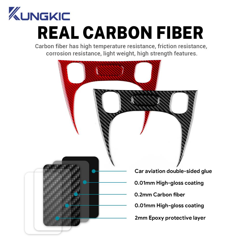 Echter Weicher Kohlefaseraufkleber Für Fiat Panda 169 319 2013-2020 2025 2025 2025 2025 2025 LHD RHD Auto Schalthebel Innenraumverkleidung