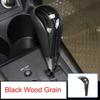 For Toyota RAV4 2006-2012 Wood Grain Black Console Gear Shift Knob Cover Trim