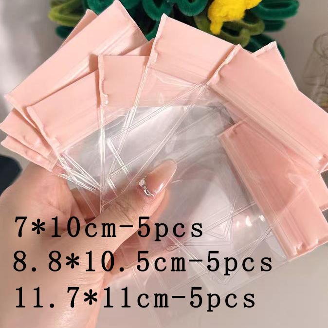 10/15pcs Jewelry Zip Lock Bag Transparent EVA Plastic Storage Envelope Frosted Pouch Ring Earrings Necklace Bracelet Packaging