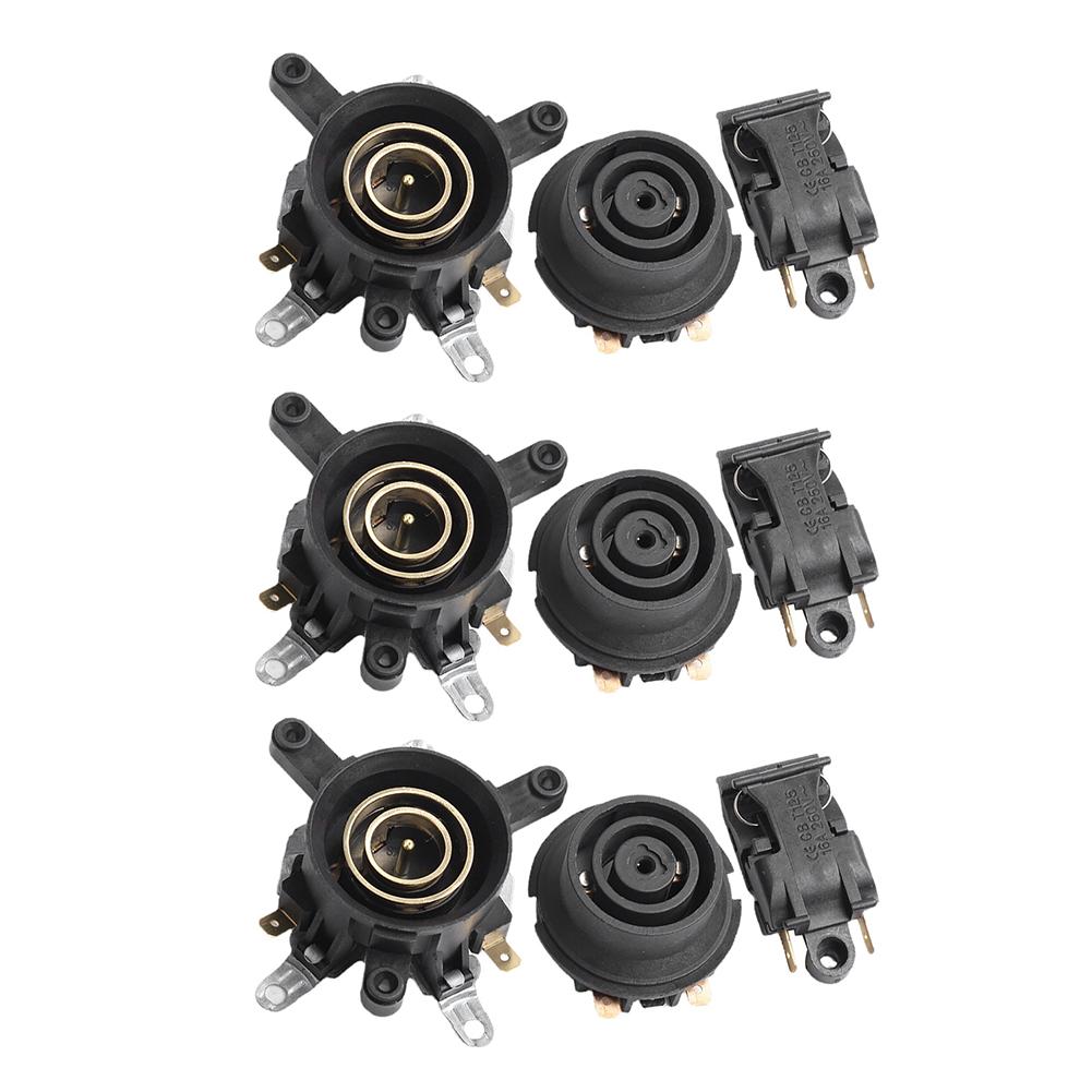 Electric Kettle Base Accessory Kit Containing Thermostat Switch and Connector for Operational Continuity 2 or 3 Units