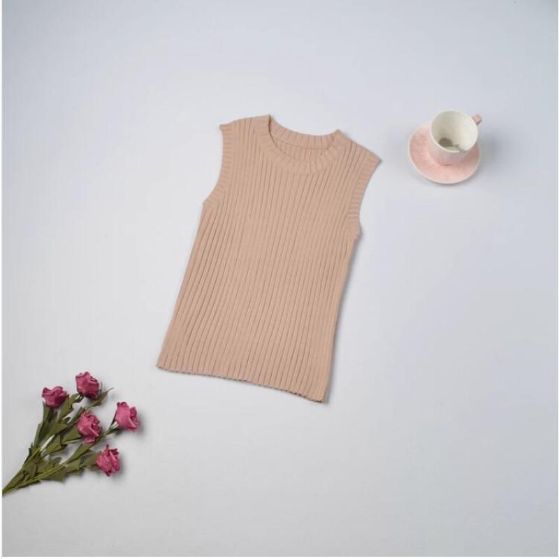 14/5000 Women's Summer Slim Knit Casual Short Vest