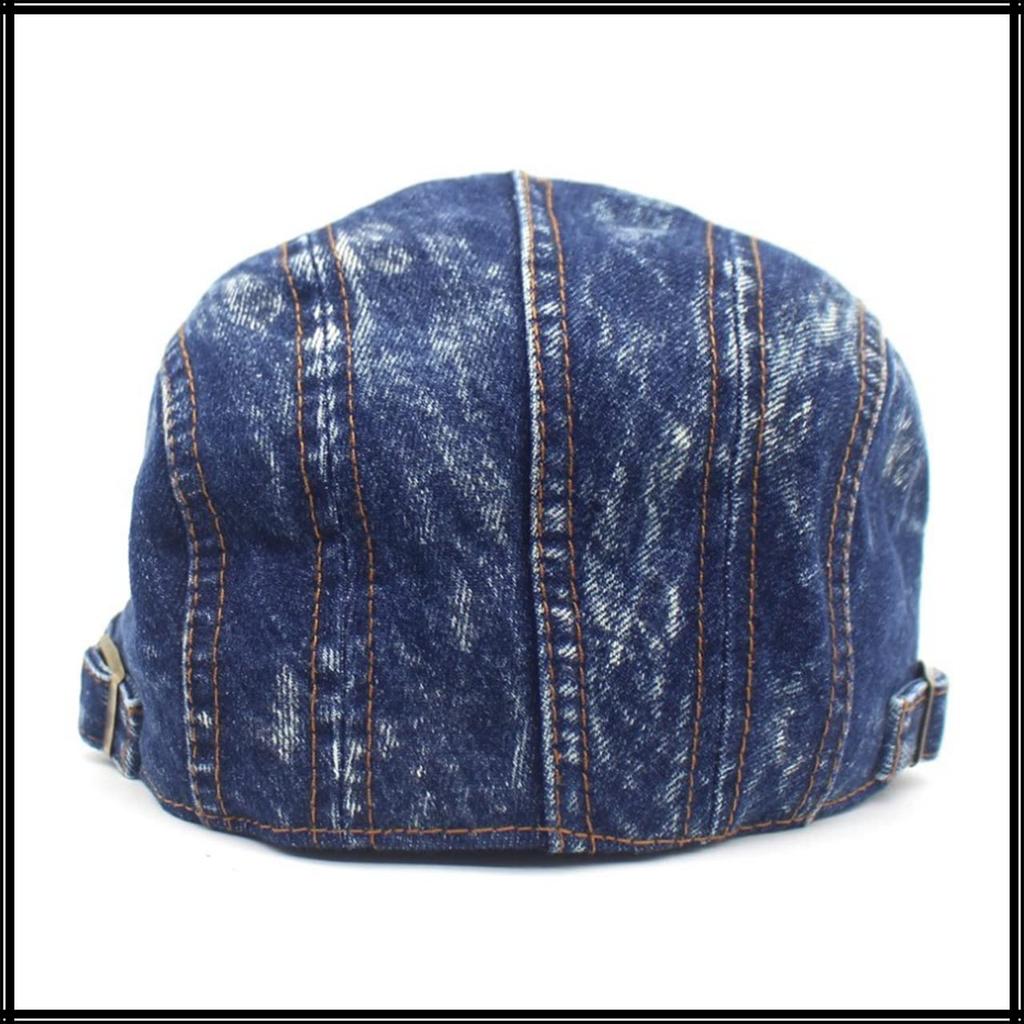 Hunting Cap Denim Sports Running Outdoor Golf CA606 [White Fang] Men's Women's (Black)