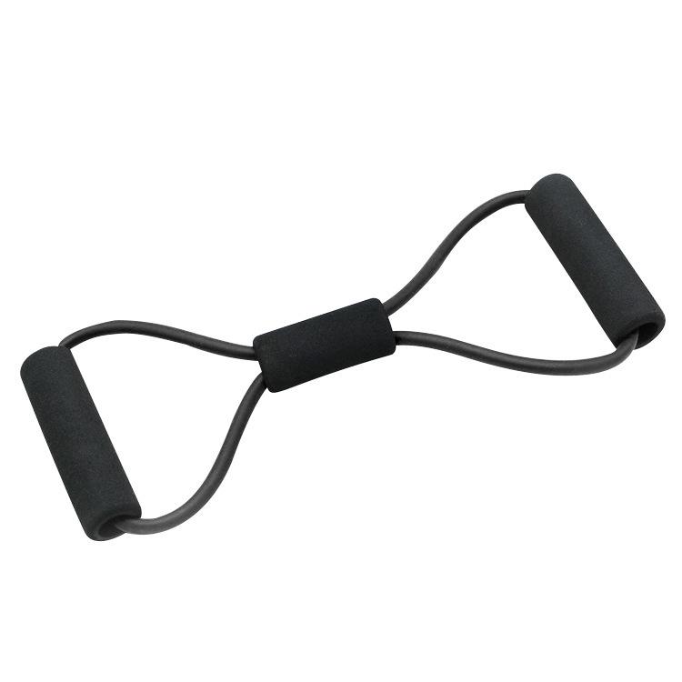 Figure-Eight Yellow Yoga Elastic Band for Back Stretching and Fitness