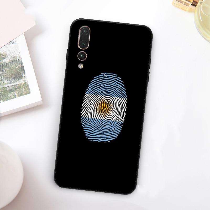 Argentina Flag For Huawei Nova 11 10 9 SE Y70 Y60 Y90 Y61 Y91 Y73 Y72 12i 11i 8i P30 P40 Lite P60 Pro Case