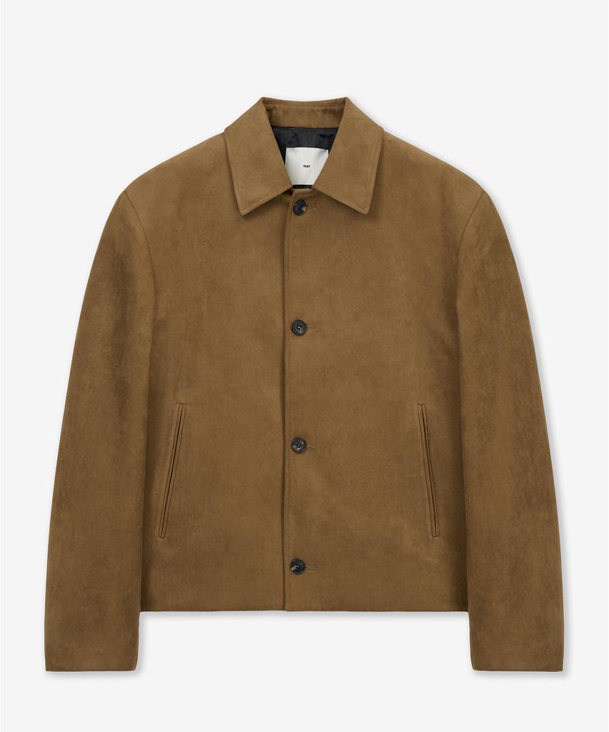 Tngt Faux Suede Short Jacket (Camel Brown) Tnju6E102Cm