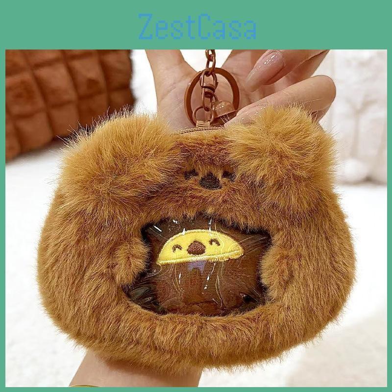 Mini Folivora Jinnew Pack Plush Keychain Pendant For Bag And Keys Bell With