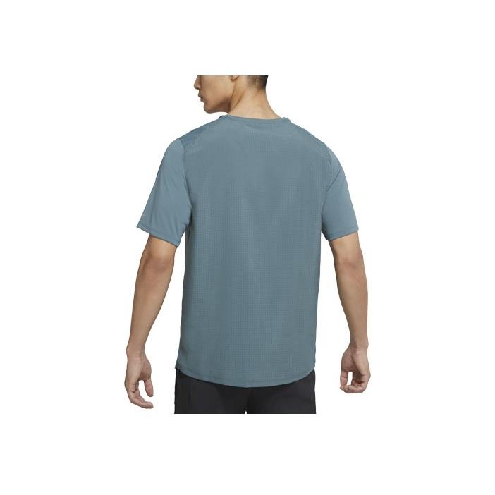 Nike Miler Run  Division Quick-Dry Reflective Letter Print T-Shirt Men Tops Green DA1316-387