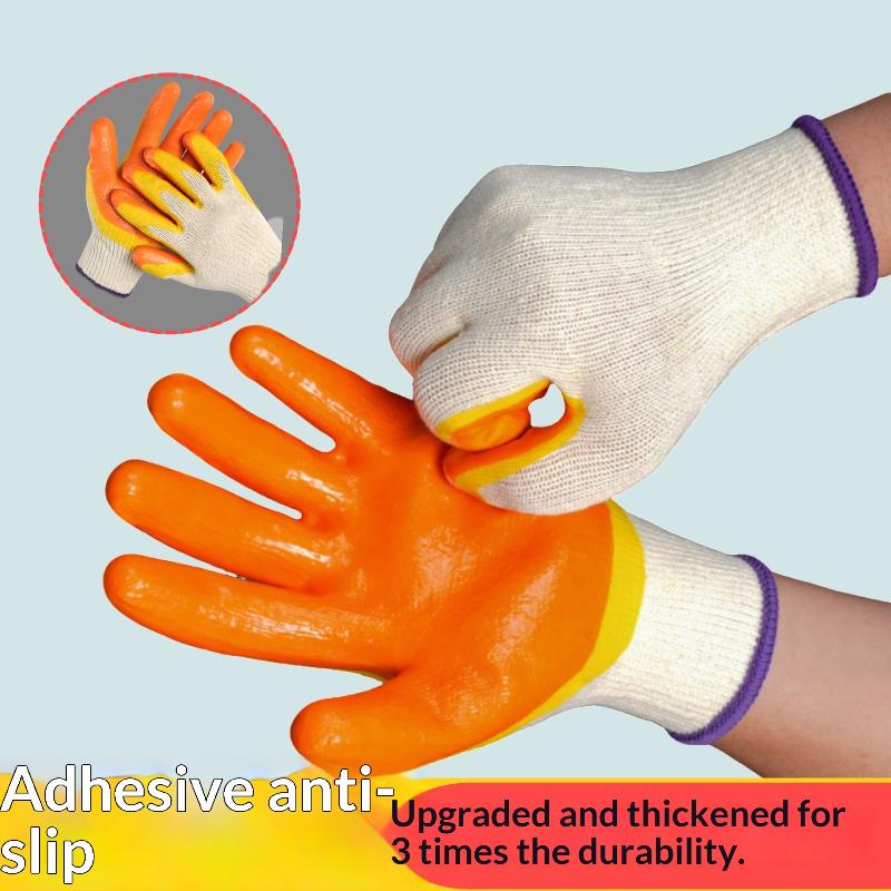 Nylon Safety Working Gloves Premium Nitrile Coated Builders Excellent Grip Gardening Grip Industrial Protective Work Gloves