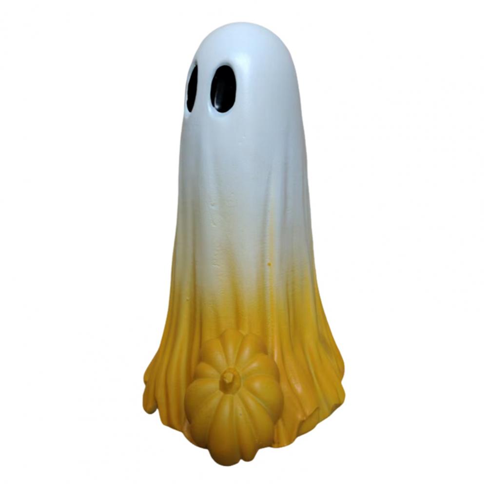 

Ghost Ornament Resin Ghost Decor Spooky Halloween Ghost Pumpkin Resin Figurine Set for Table Decoration Mantel Centerpiece жёлтый