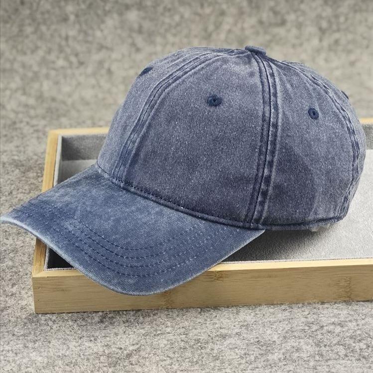 Washed and Made Old Soft-top Baseball Cap, Four-season Big Head Circumference Men's Hat, European and American Style Casual Fan Women's Hat Versatile