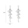 Flower Tassel Lovely Sweet Female Earrings Korean Style Ear Drop Dangle Earrings Pearl Earrings