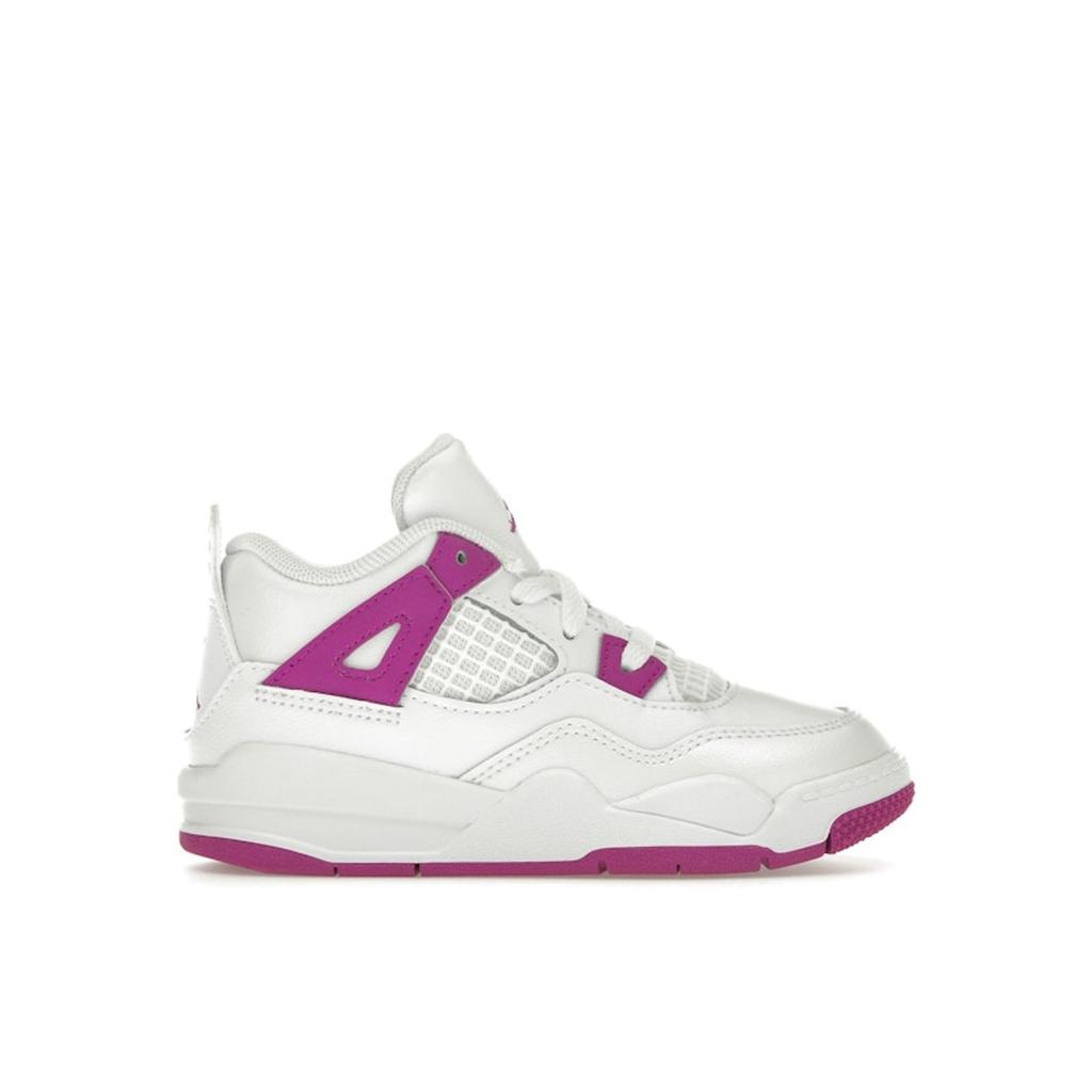 Air Jordan 4 Retro TD Hyper Violet Baby Sneakers White FQ1313-151