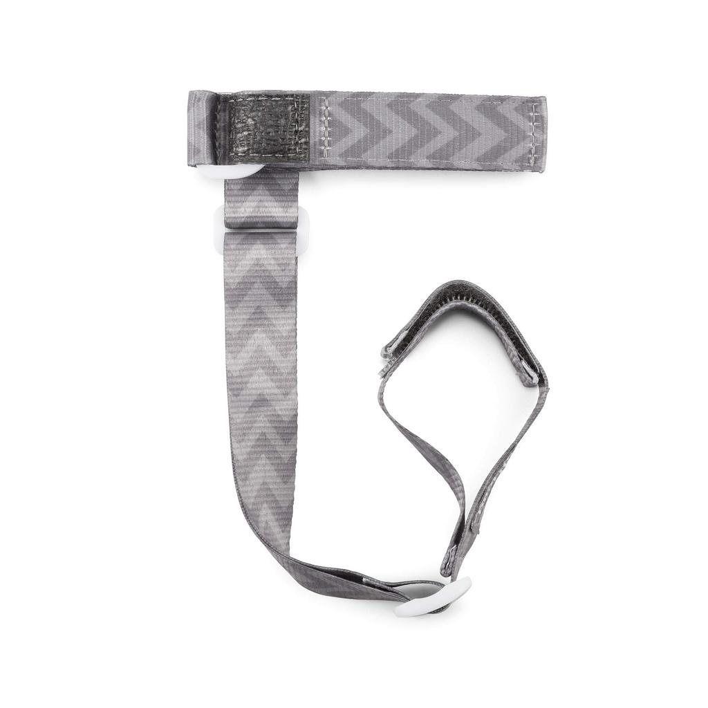 Boogin Head Becherhalter Spielzeugband Getränkehalter Becherband Flaschenhalter Tassenhalter Schnabeltassen-Griff Dunkelgrau Zickzack Rutschfest