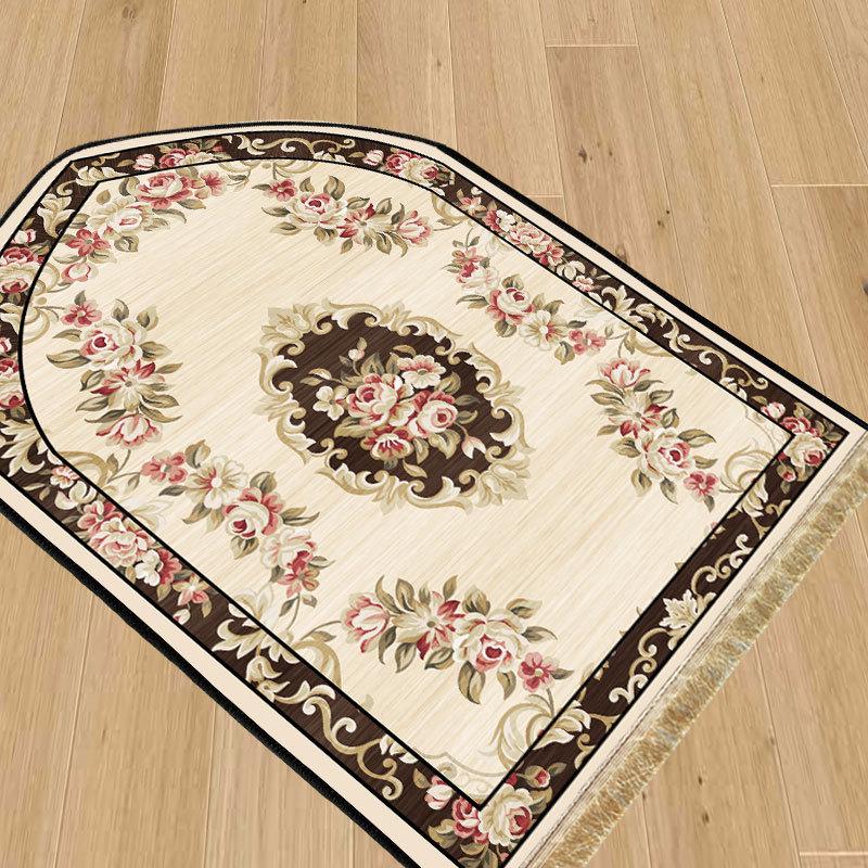 Ethnic Style Living Room Mats: Dirt-Resistant, Easy-Care, Absorbent, Printed Patterns, Tassels & Fringe Carpets