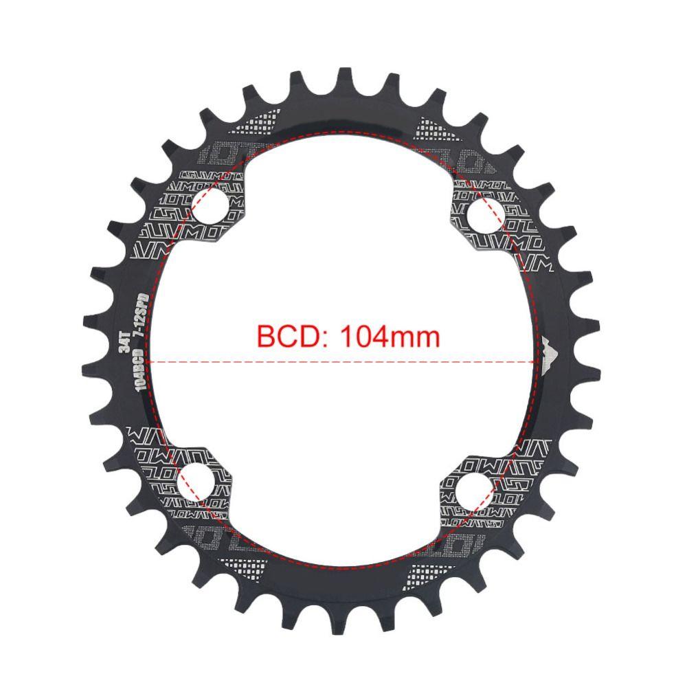 104BCD Single Speed Chainring 32T 34T 38T Cycling Chainring Bicycle Chainring  Bike Accessories