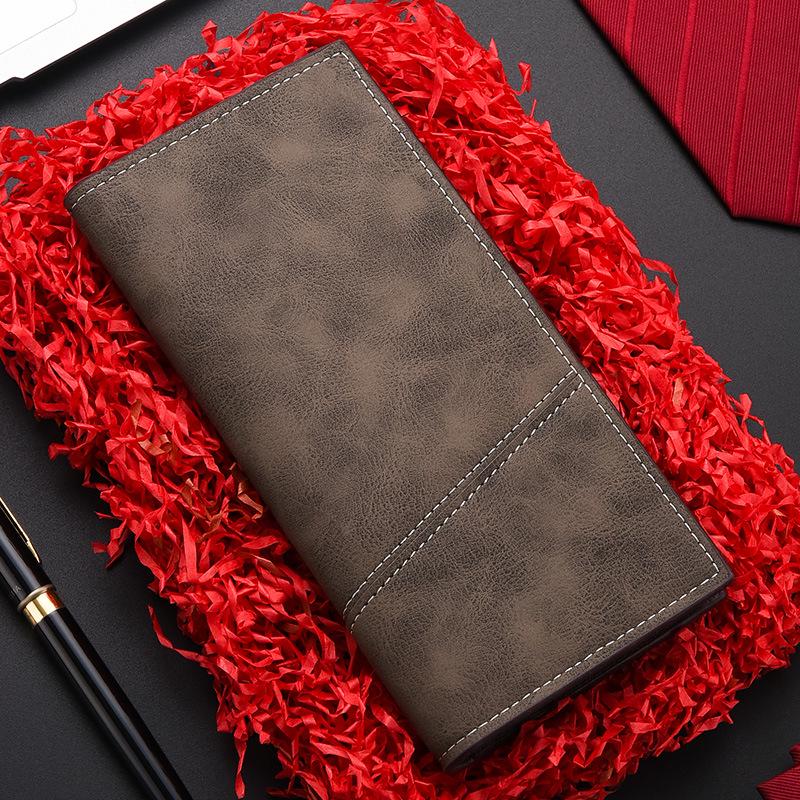Vintage Ultra-Thin Men's Long Wallet: Multi-Card Slot with Zipper, Soft Leather Clutch Bag