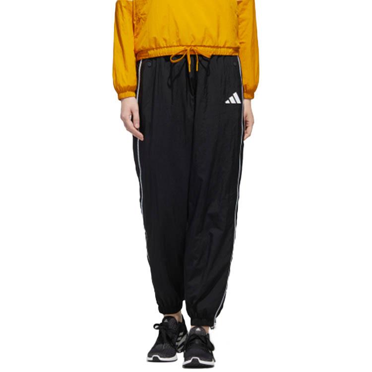 adidas Urban Cargo Pants With Nylon Drawstring Women Bottoms Black GM1446