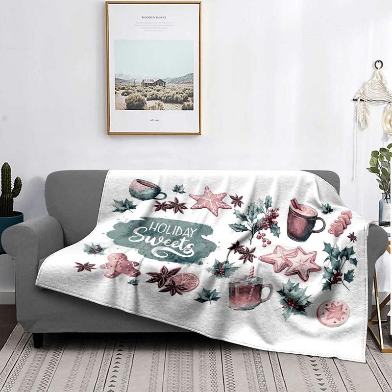 Dekoracja domu pluszowy koc Sofa koc Narzuta łóżko puszyste miękkie koce wystrój Kratka Nowoczesny Halloween Wesołych Świąt zima