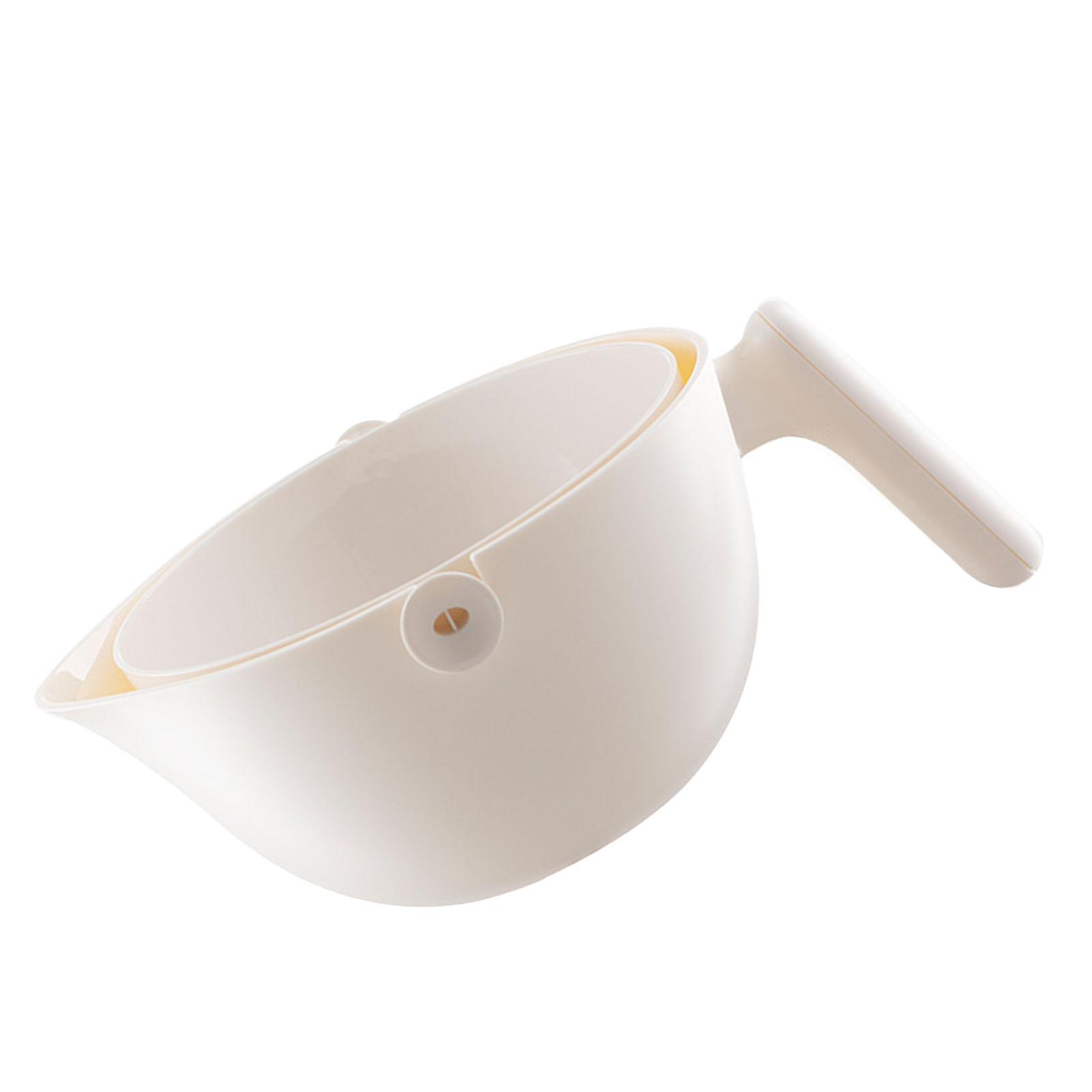 

Двухслойная корзина для мытья овощей Пластиковая многофункциональная корзина для сушки фруктов для кухни Cream White